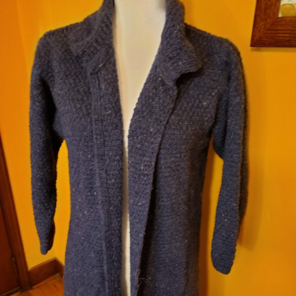 Smithsonian Vintage Wool Cardigan Sweater Coat